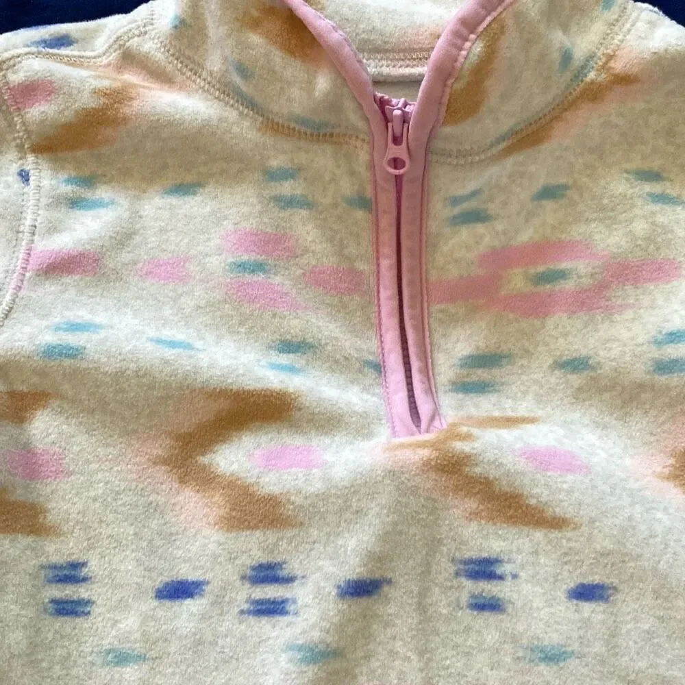 Osh Gosh b’gosh Girls Fleece Winter Pullover Sweater Cream size Small 6 6X - Picture 2 of 5